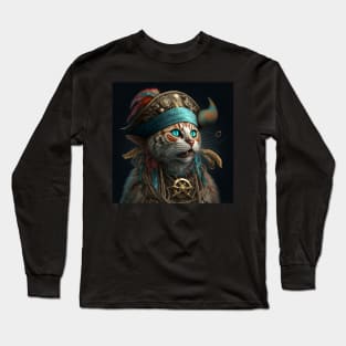 Pirate Cat Long Sleeve T-Shirt